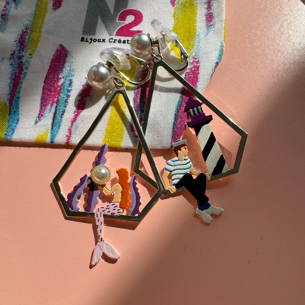 Little Mermaid Clip-On Earrings From N2 By Les Nrides